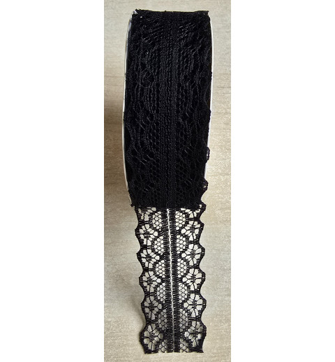 Spitzenband schwarz