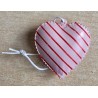 Metall Herz rosa/rot