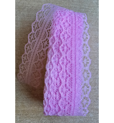Spitzenband rosa