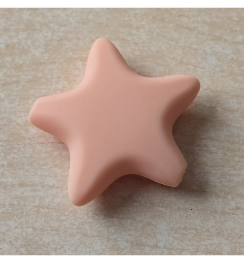 Silikon Stern Perle lachs