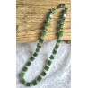 Kette mit Würfel-Perlen grün