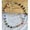 Kette mit Würfel-Perlen bunt