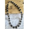 Kette mit Würfel-Perlen schwarz