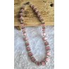 Kette mit Würfel-Perlen rosa