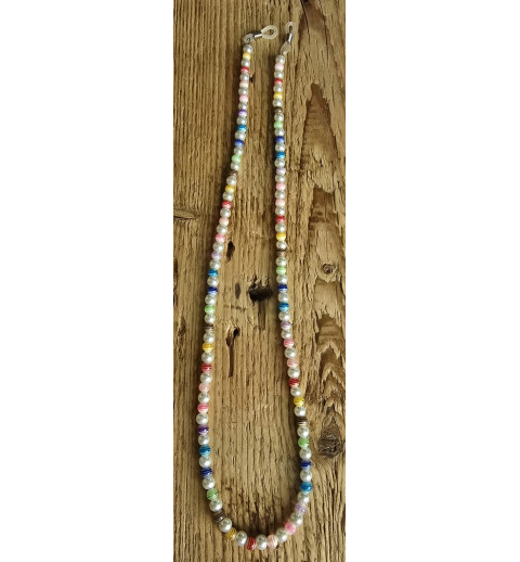Kette Brillenhalter bunt/weiss
