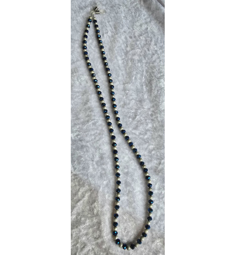 Kette Brillenhalter petrol/silber