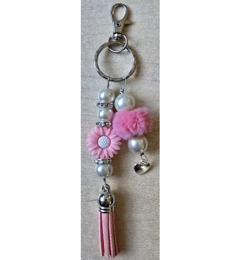 Schlüsselanhänger Margrite/rosa