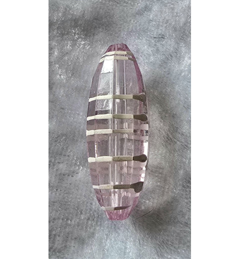 Acryl Perle rund-lang  rosa