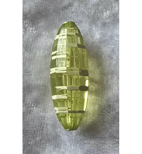 Acryl Perle rund-lang  hellgrün