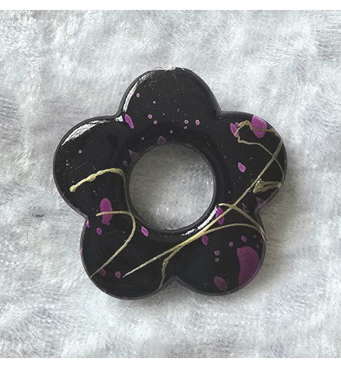 Kunststoff Perle Blume magenta