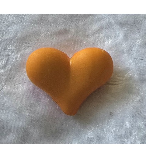 Kunststoff Perle Herz orange