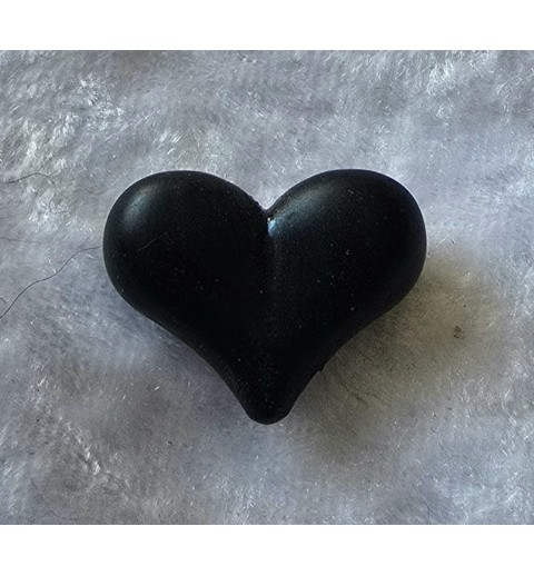 Kunststoff Perle Herz schwarz