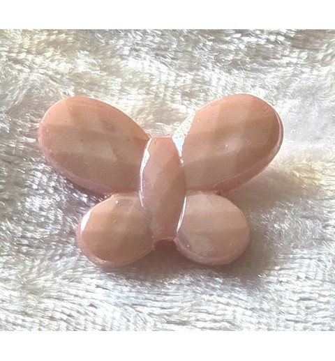 Kunststoff Perle Schmetterling rosa