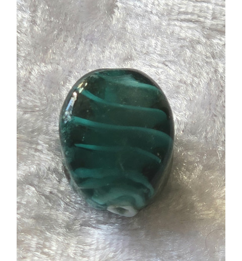 Glas Perle petrol