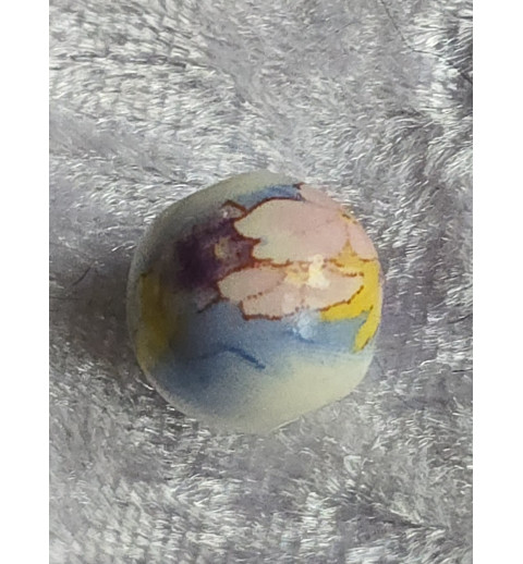 Stein Perle weiss/blau/rosa/gelb