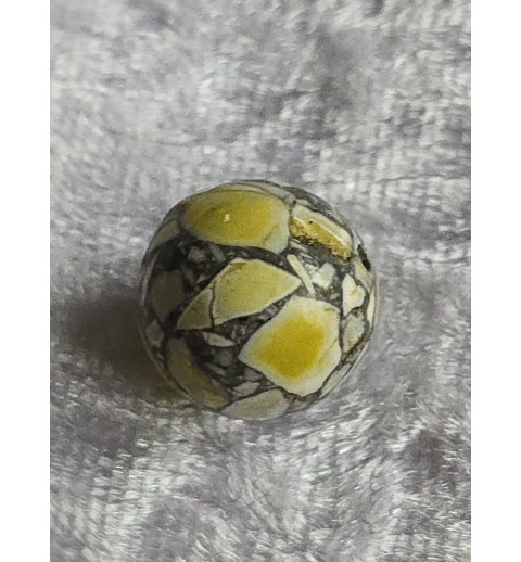 Stein Perle grau/gelb
