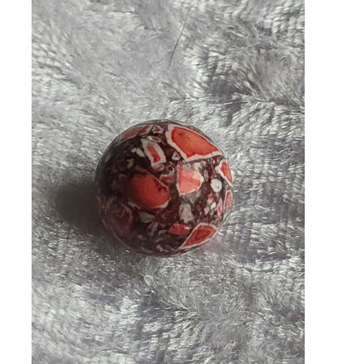 Stein Perle grau/rot