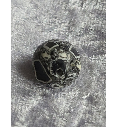 Stein Perle grau/schwarz