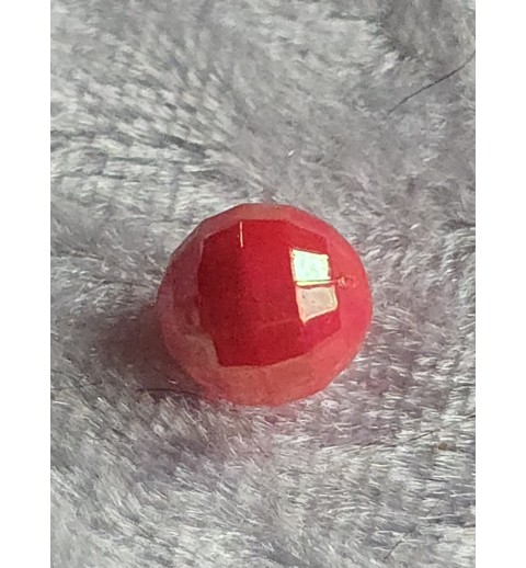 Kunststoff Perle mit Struktur pink