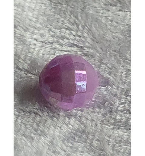 Kunststoff Perle mit Struktur lila