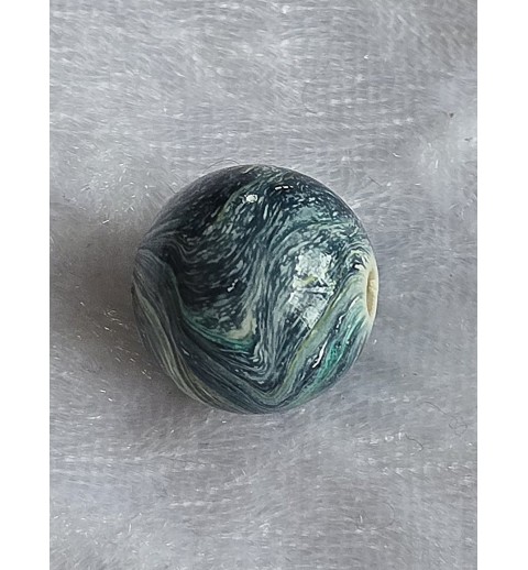 Kunststoff Perle Kugel petrol/gelb/mint