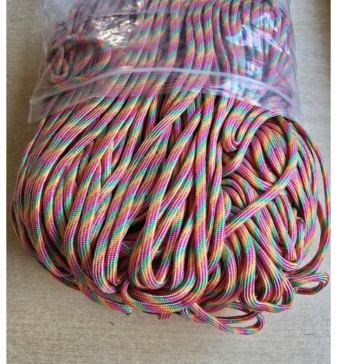 Paracord pink/orange/grün