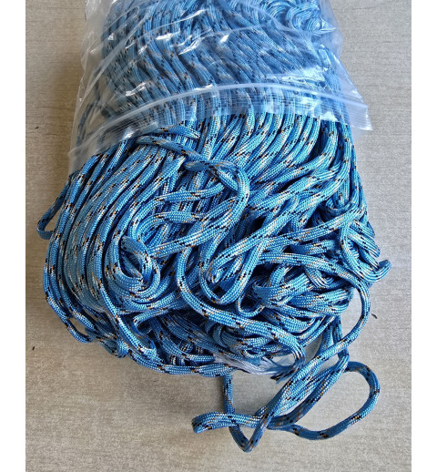 Paracord hellblau/weiss/schwarz/orange