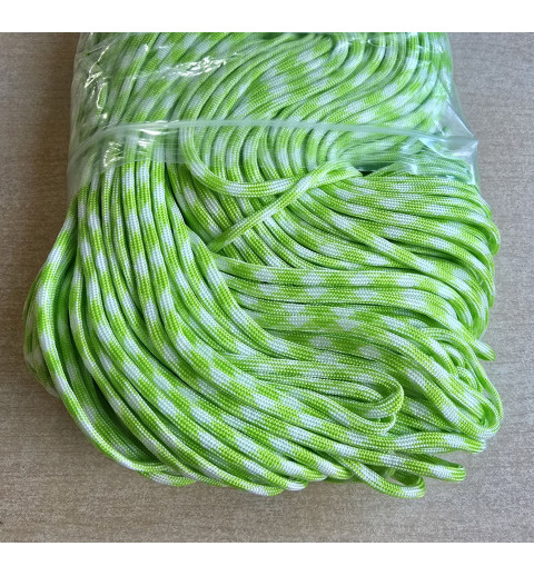 Paracord hellgrün/weiss
