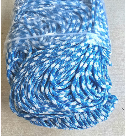 Paracord türkis/weiss
