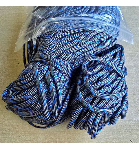 Paracord hellblau/braun/grau/grün