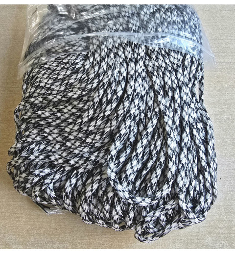 Paracord weiss/schwarz/grau