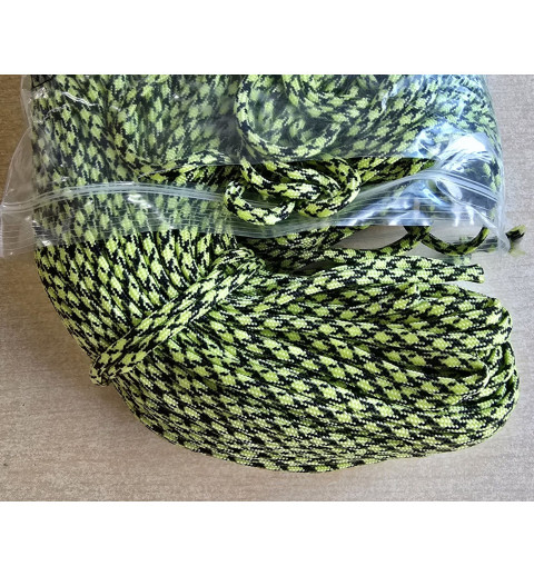 Paracord hellgrün/schwarz