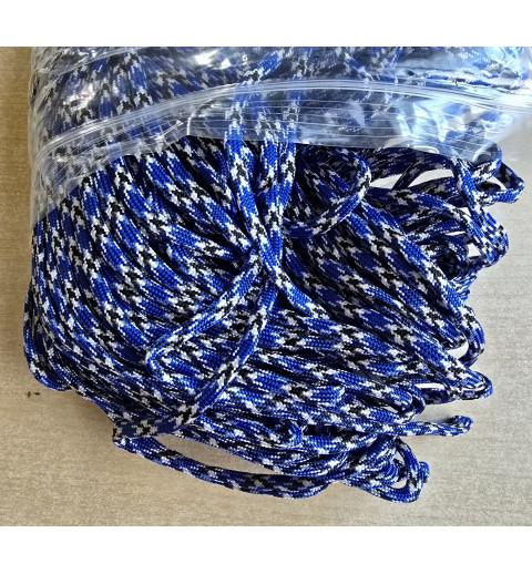 Paracord blau/weiss/schwarz