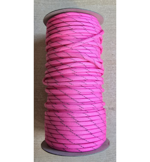 Paracord pink/grau