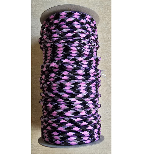 Paracord rosa/schwarz