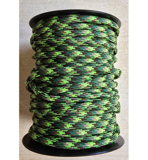 Paracord grün/braun/schwarz