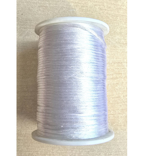Satin Kordel weiss