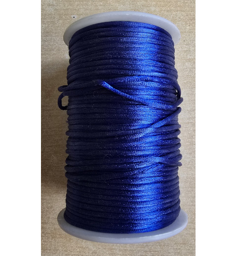 Satin Kordel blau