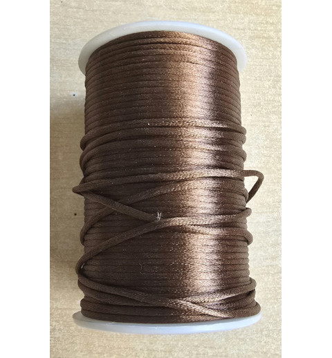 Satin Kordel hellbraun