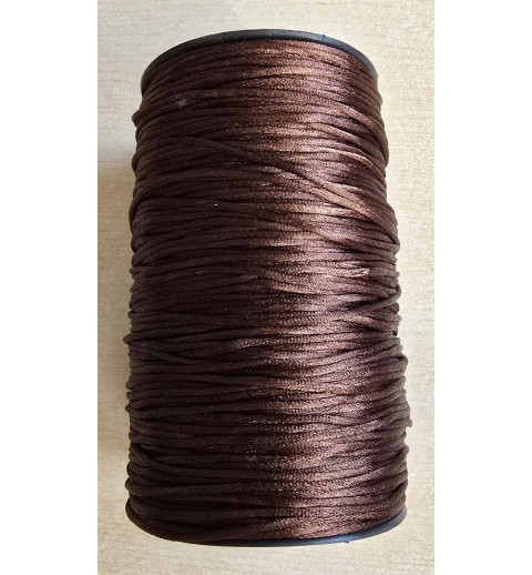 Satin Kordel braun