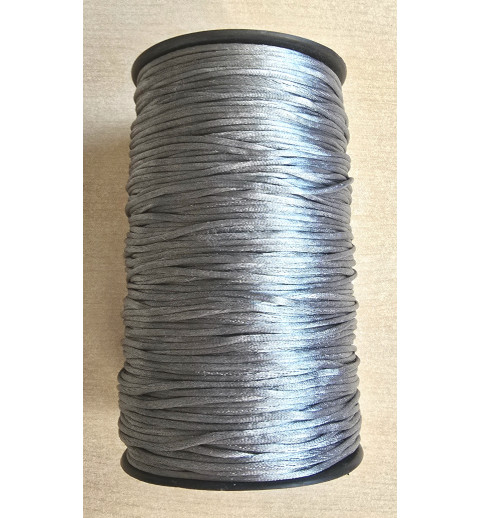 Satin Kordel hellgrau