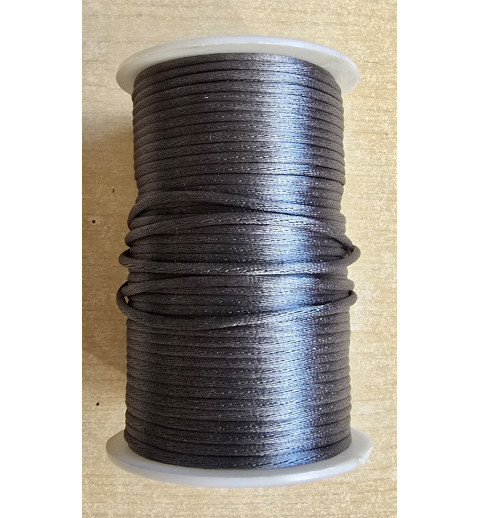 Satin Kordel grau