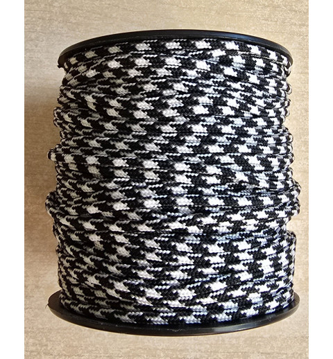 Paracord schwarz/weiss