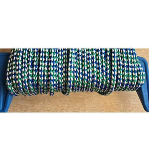 Polyester Kordel blau/grün