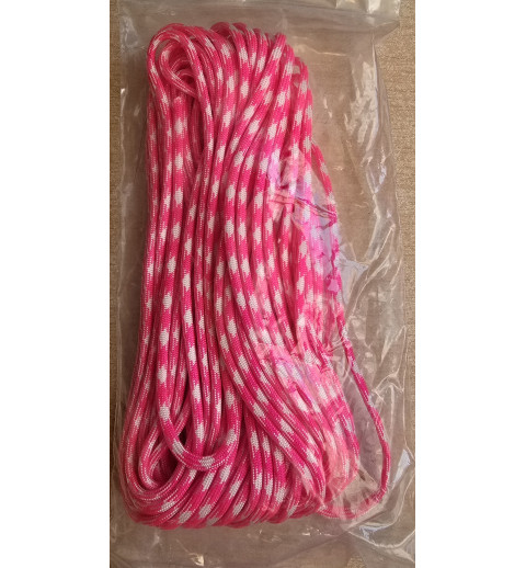 Paracord neon pink/weiss