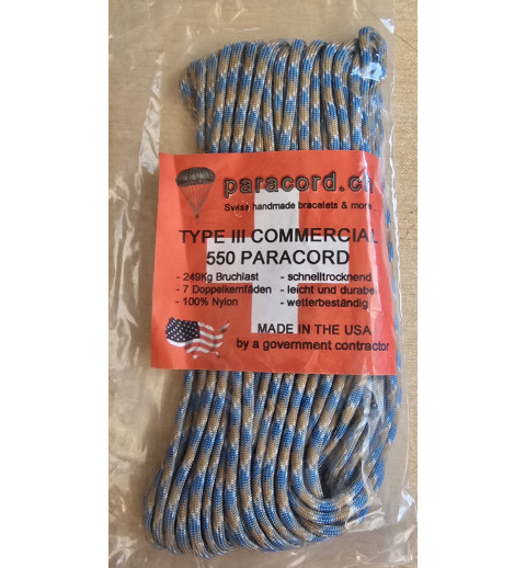 Paracord blau/hellbraun