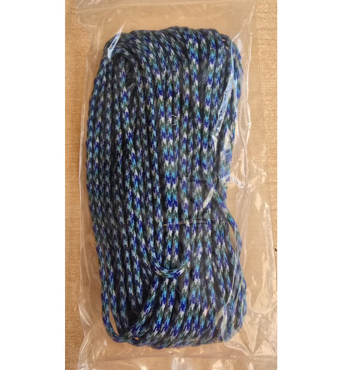 Paracord blau/grün/türkis/weiss