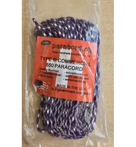 Paracord violette/grau/weiss