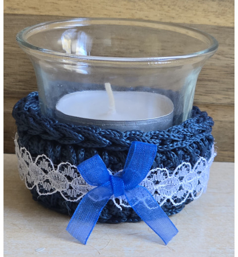 Teelicht dunkelblau