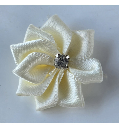 Stoff Blume weiss